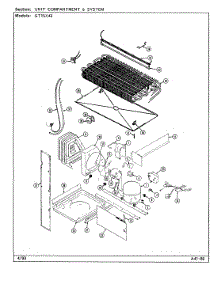 06 - Unit Compartment & System parts for Admiral Refrigerator GT15X43 / DF02A from AppliancePartsPros.com