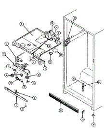 02 - Fresh Food Compartment parts for Admiral Refrigerator GT15X4XV / DF11A from AppliancePartsPros.com