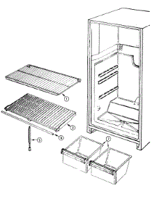 04 - Shelves & Accessories parts for Admiral Refrigerator GT15X4XV / DF11A from AppliancePartsPros.com