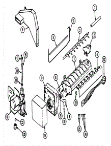 04 - Optional Ice Maker parts for Admiral Refrigerator GT15X63V from AppliancePartsPros.com