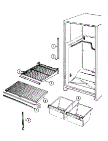 06 - Shelves & Accessories parts for Maytag Refrigerator GT15X6V from AppliancePartsPros.com