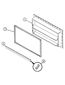 02 - Freezer Inner Door parts for Maytag Refrigerator GT15Y6V from AppliancePartsPros.com