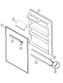 05 - Fresh Food Inner Door parts for Maytag Refrigerator GT15Y6V from AppliancePartsPros.com