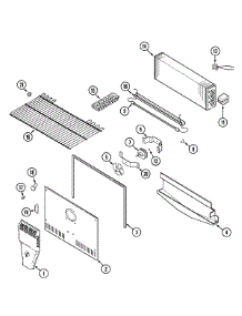02 - Freezer Compartment parts for Admiral Refrigerator GT1711PXEW from AppliancePartsPros.com