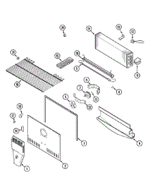 03 - Freezer Compartment parts for Admiral Refrigerator GT1713PXCW from AppliancePartsPros.com