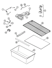 05 - Fresh Food Compartment parts for Admiral Refrigerator GT1721NECW from AppliancePartsPros.com