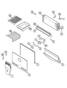 03 - Freezer Compartment parts for Admiral Refrigerator GT1722NXCA from AppliancePartsPros.com