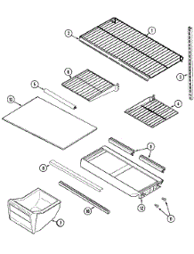 06 - Shelves & Accessories parts for Admiral Refrigerator GT1722NXCA from AppliancePartsPros.com