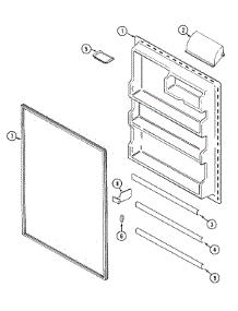06 - Fresh Food Inner Door parts for Admiral Refrigerator GT1722NXCW from AppliancePartsPros.com