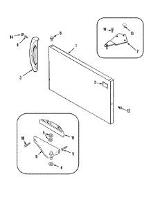 05 - Freezer Outer Door parts for Admiral Refrigerator GT1723NEHW from AppliancePartsPros.com