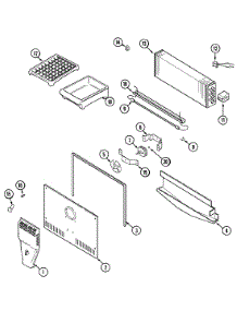 03 - Freezer Compartment parts for Admiral Refrigerator GT1724NDEW from AppliancePartsPros.com