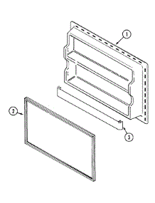 04 - Freezer Inner Door parts for Admiral Refrigerator GT1727PACW from AppliancePartsPros.com