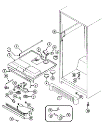 03 - Fresh Food Compartment parts for Admiral Refrigerator GT17A6XA from AppliancePartsPros.com