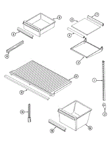 06 - Shelves & Accessories parts for Admiral Refrigerator GT17A83A from AppliancePartsPros.com