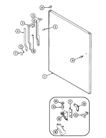 06 - Fresh Food Outer Door parts for Admiral Refrigerator GT17B2N3EV from AppliancePartsPros.com