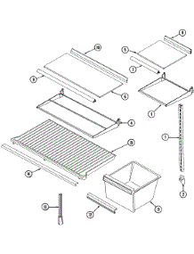 07 - Shelves & Accessories parts for Admiral Refrigerator GT17B5N3EV from AppliancePartsPros.com