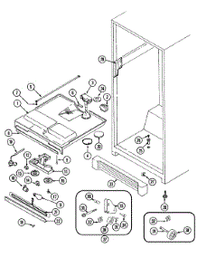 04 - Fresh Food Compartment parts for Admiral Refrigerator GT17B6N3EV from AppliancePartsPros.com