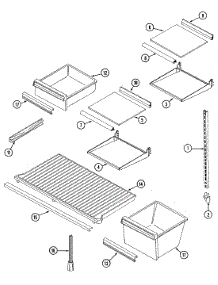 07 - Shelves & Accessories parts for Admiral Refrigerator GT17B6N3EV from AppliancePartsPros.com