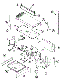 08 - Unit Compartment & System parts for Admiral Refrigerator GT17B6N3EV from AppliancePartsPros.com