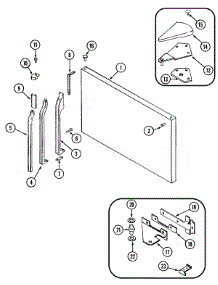 03 - Freezer Outer Door parts for Admiral Refrigerator GT17B7N3EV from AppliancePartsPros.com