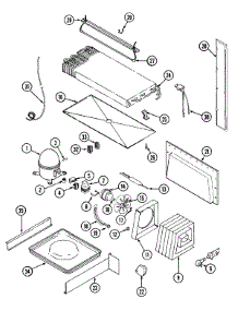 08 - Unit Compartment & System parts for Admiral Refrigerator GT17B7N3EV from AppliancePartsPros.com