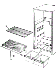 06 - Shelves & Accessories parts for Admiral Refrigerator GT17X4XA from AppliancePartsPros.com