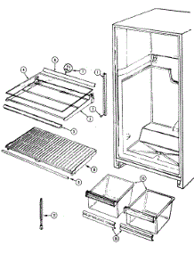 05 - Shelves & Accessories parts for Maytag Refrigerator GT17X7A / DC28B from AppliancePartsPros.com