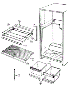 04 - Shelves & Accessories parts for Maytag Refrigerator GT17Y7V from AppliancePartsPros.com