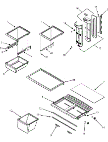 09 - Shelves & Accessories parts for Admiral Refrigerator GT1826PEKW from AppliancePartsPros.com