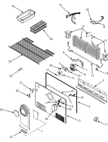 03 - Freezer Compartment parts for Admiral Refrigerator GT1827PEKS from AppliancePartsPros.com