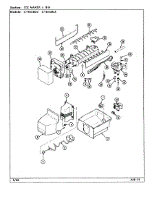 05 - Ice Maker & Bin parts for Maytag Refrigerator GT18X8DV / DC44A from AppliancePartsPros.com