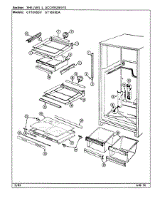 06 - Shelves & Accessories parts for Maytag Refrigerator GT18X8DV / DC44A from AppliancePartsPros.com