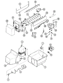 07 - Ice Maker & Bin parts for Admiral Refrigerator GT18X9D3A from AppliancePartsPros.com