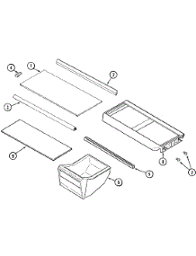 09 - Shelves & Accessories parts for Admiral Refrigerator GT1913PXFW from AppliancePartsPros.com