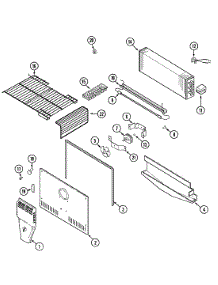 03 - Freezer Compartment parts for Admiral Refrigerator GT1916PXCA from AppliancePartsPros.com