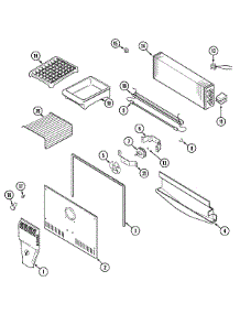 03 - Freezer Compartment parts for Admiral Refrigerator GT1922NDCW from AppliancePartsPros.com