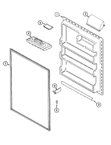 06 - Fresh Food Inner Door parts for Admiral Refrigerator GT1922NDEW from AppliancePartsPros.com