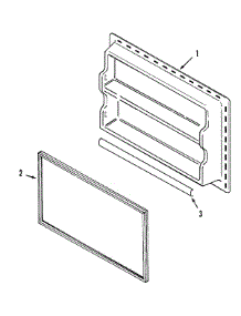 04 - Freezer Inner Door parts for Admiral Refrigerator GT1924NDEW from AppliancePartsPros.com