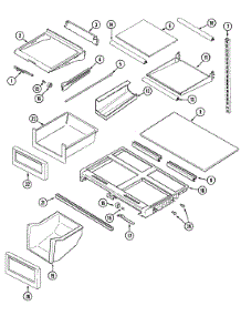 09 - Shelves & Accessories parts for Admiral Refrigerator GT1927PDCW from AppliancePartsPros.com