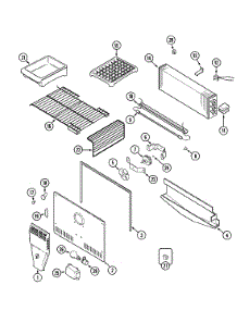 03 - Freezer Compartment parts for Admiral Refrigerator GT1927PVCW from AppliancePartsPros.com