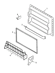 04 - Freezer Inner Door parts for Admiral Refrigerator GT1928PAGW from AppliancePartsPros.com