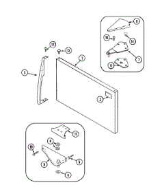 05 - Freezer Outer Door parts for Admiral Refrigerator GT1928PAGW from AppliancePartsPros.com