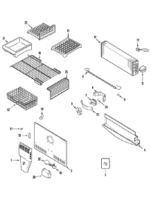 03 - Freezer Compartment parts for Admiral Refrigerator GT1928PAHW from AppliancePartsPros.com