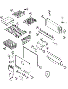 03 - Freezer Compartment parts for Admiral Refrigerator GT1928PDCW from AppliancePartsPros.com