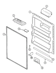06 - Fresh Food Inner Door parts for Admiral Refrigerator GT1986PKCA from AppliancePartsPros.com