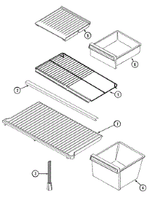 07 - Shelves & Accessories parts for Admiral Refrigerator GT19A43V from AppliancePartsPros.com