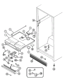 04 - Fresh Food Compartment parts for Maytag Refrigerator GT19A4A from AppliancePartsPros.com