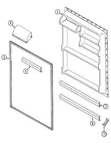 05 - Fresh Food Inner Door parts for Maytag Refrigerator GT19A4V from AppliancePartsPros.com