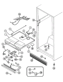 03 - Fresh Food Compartment parts for Admiral Refrigerator GT19A4XA from AppliancePartsPros.com