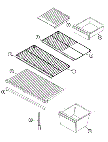 05 - Shelves & Accessories parts for Admiral Refrigerator GT19A4XA from AppliancePartsPros.com